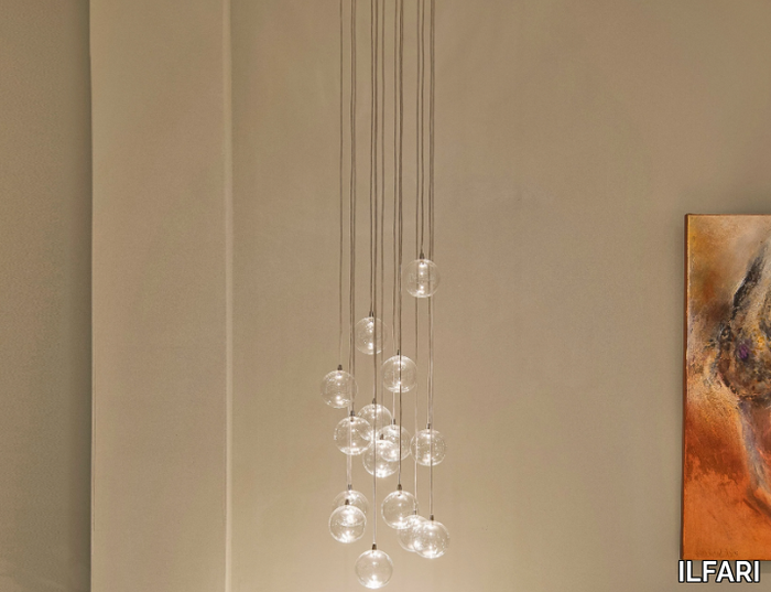 BALLROOM H15 - LED glass pendant lamp _ ILFARI