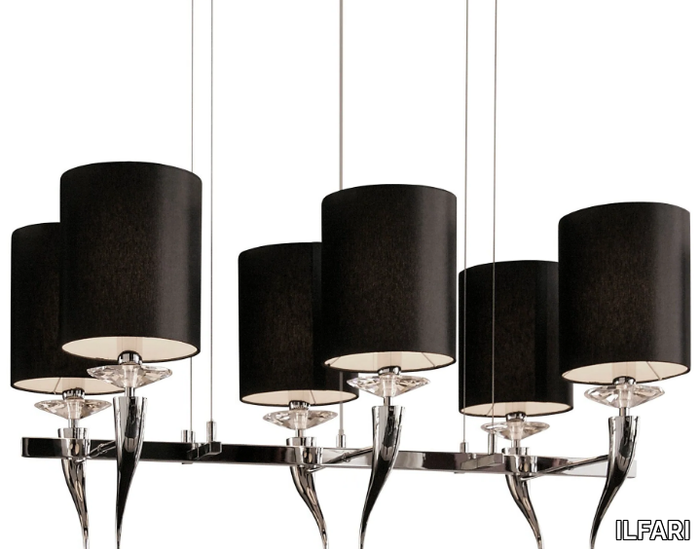 LOVING ARMS H6 - Metal pendant lamp with crystals _ ILFARI