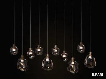 CELESTE H10 - LED blown glass pendant lamp _ ILFARI