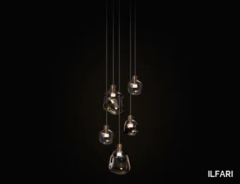 CELESTE H5 - LED blown glass pendant lamp _ ILFARI