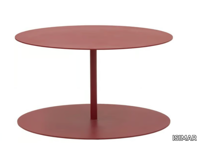 EIVISSA - Oval steel garden side table _ ISIMAR