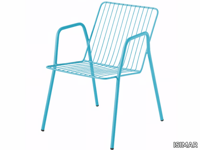 NIZA - Garden chair with armrests _ ISIMAR