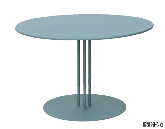 PARADISO - Round steel garden side table _ ISIMAR