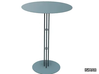 PARADISO - Round steel high table _ ISIMAR