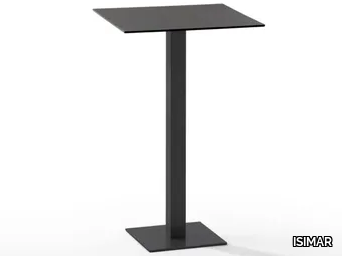 MAX - Square powder coated steel high table _ ISIMAR