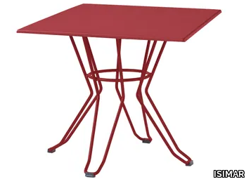 CAPRI - Square steel garden table _ ISIMAR