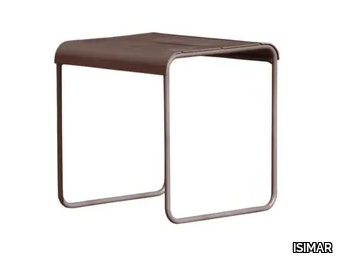 TOSCANA - Rectangular aluminium garden footstool _ ISIMAR