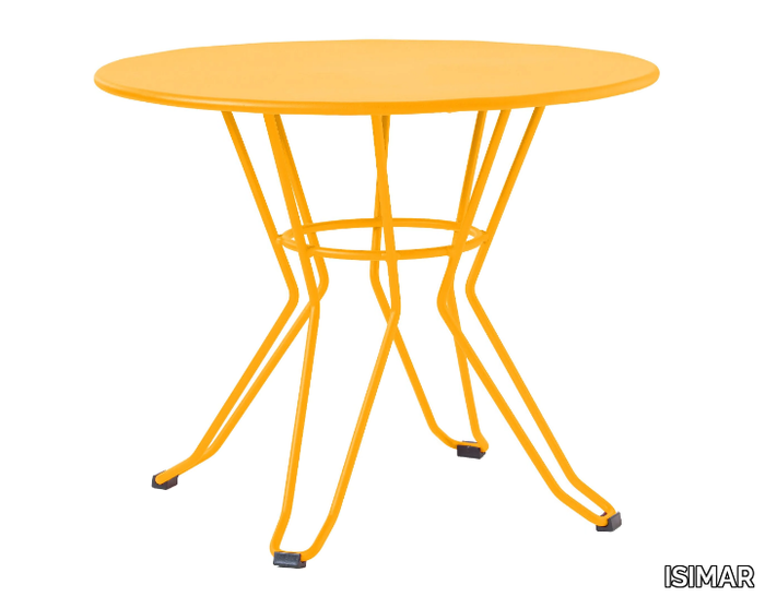 CAPRI - Round steel garden side table _ ISIMAR