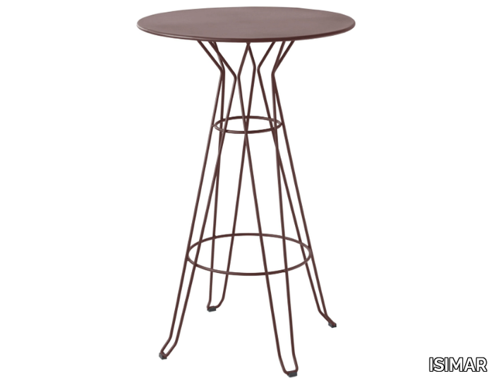 CAPRI - Round steel high table _ ISIMAR