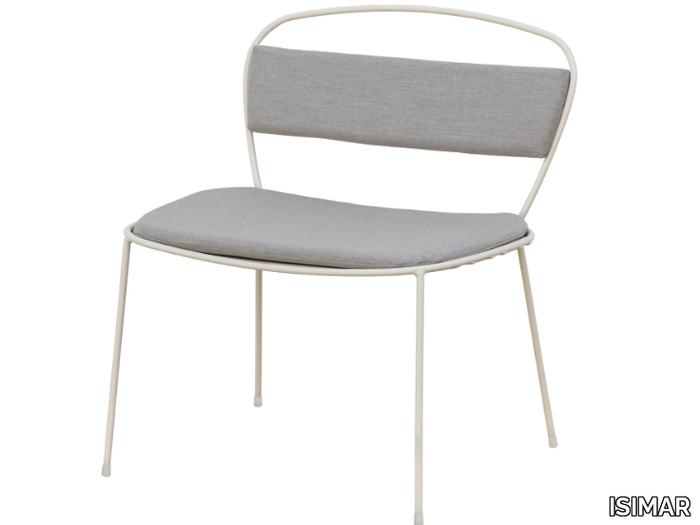 SEDNA - Garden powder coated steel easy chair _ ISIMAR