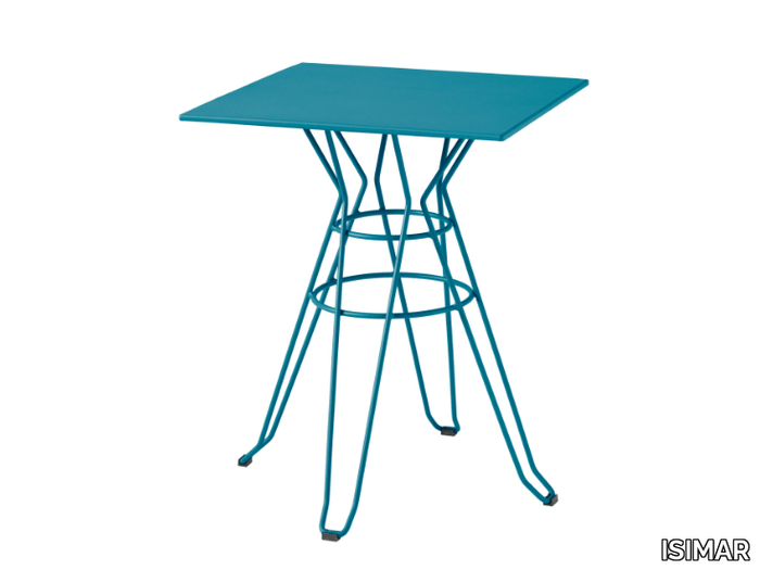 CAPRI - Square steel high table _ ISIMAR