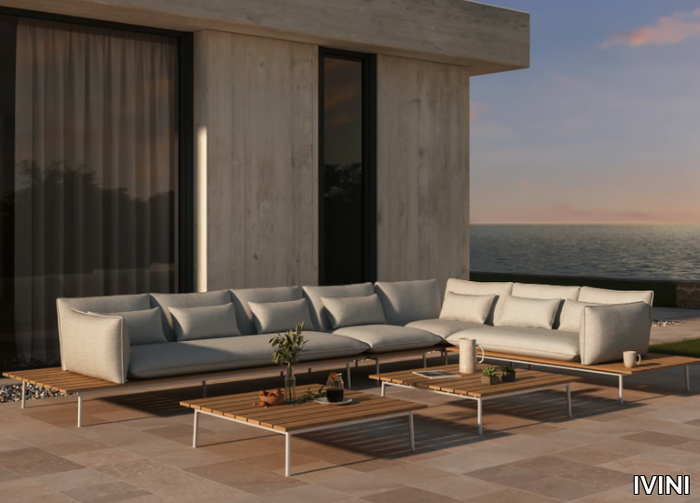 VAIL - Modular Sunbrella® fabric garden sofa _ IVINI