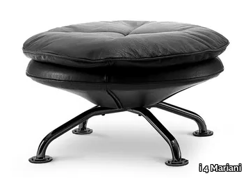 SINGLE - Upholstered leather footstool _ i 4 Mariani