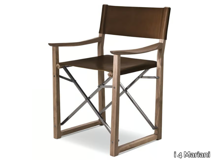 CLAP - Folding director tanned leather chair _ i 4 Mariani