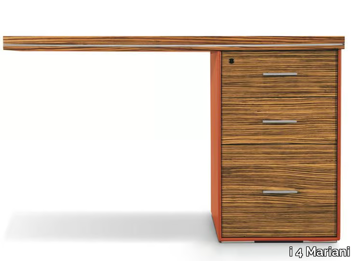 ARES - Rectangular wooden office desk with drawers _ i 4 Mariani