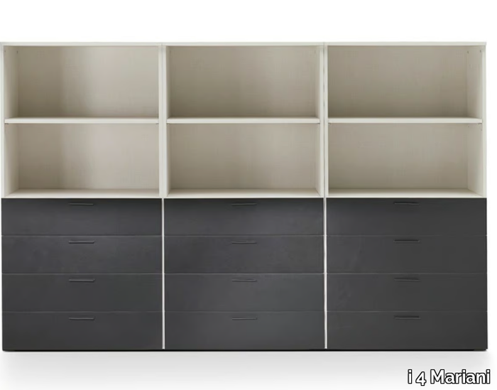 BLADE - Open Modular wooden office shelving _ i 4 Mariani