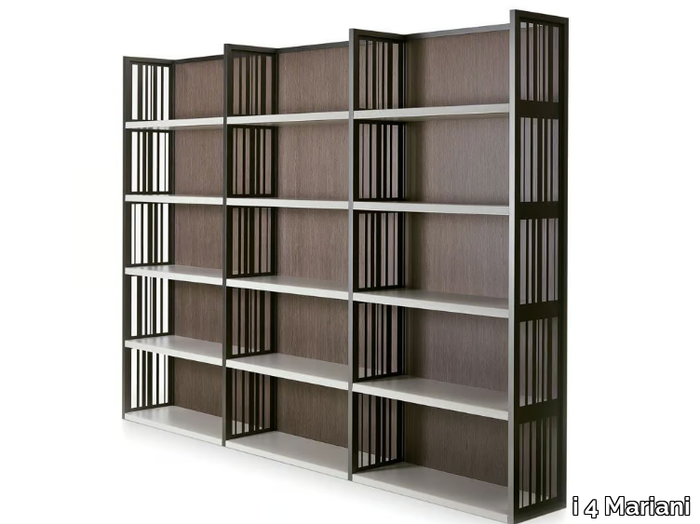 GRID - Open freestanding wooden bookcase _ i 4 Mariani