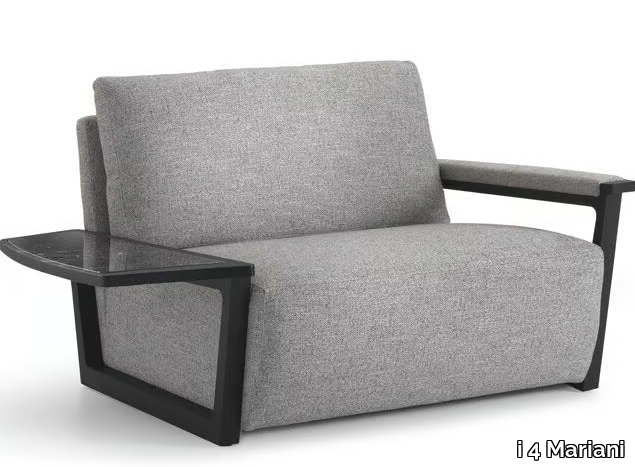 FELLINI - Fabric armchair with armrests _ i 4 Mariani