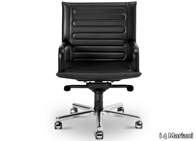 LOOP - Swivel leather executive chair _ i 4 Mariani