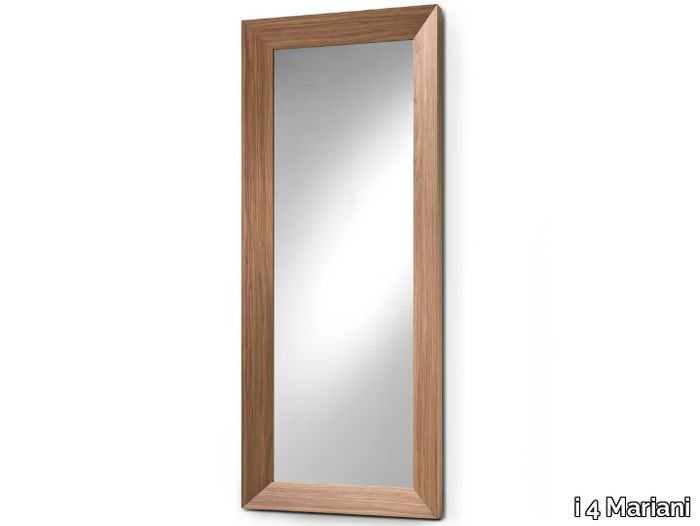 MATERICA - Rectangular framed wall-mounted wooden mirror _ i 4 Mariani