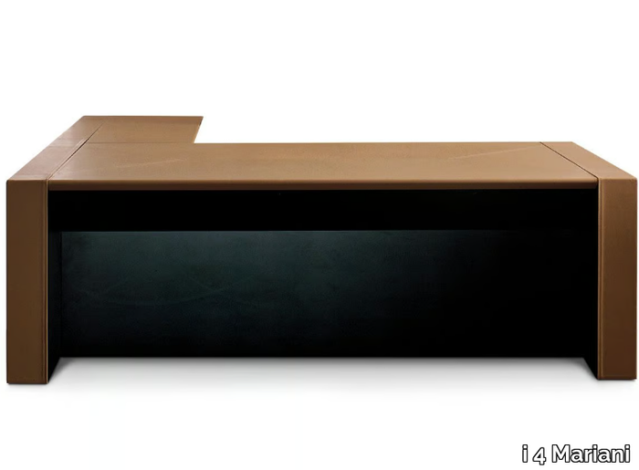 METEORA - L-shaped leather covered executive desk _ i 4 Mariani