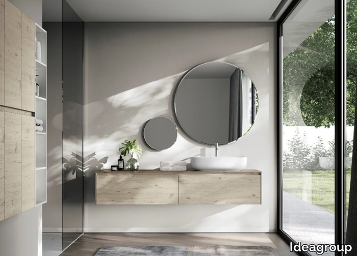 NYÙ 06 - Vanity unit with mirror _ Ideagroup