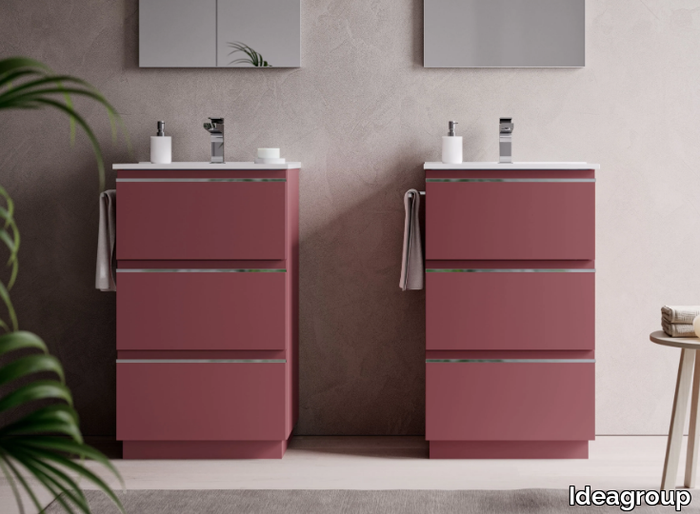 SYSTEM 10 - Floor-standing vanity unit with drawers _ Ideagroup