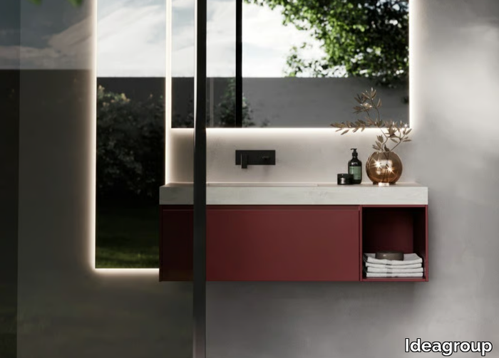 NYÙ 08 - Wall-mounted vanity unit _ Ideagroup