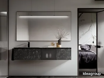 CUBIK 11 - Wall-mounted vanity unit with drawers _ Ideagroup