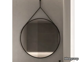 RING - Round framed painted metal mirror _ Ideagroup