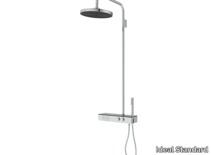 CERATHERM SOLOS - A7884AA - Wall-mounted thermostatic shower panel with hand shower _ Ideal Standard