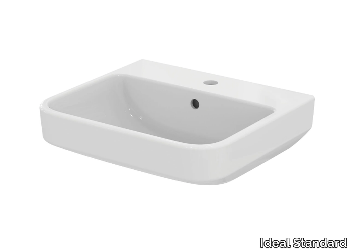 I.LIFE B - T4609 - Semi-pedestal ceramic washbasin _ Ideal Standard