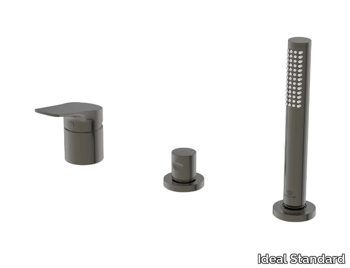 LA DOLCE VITA - BD670 - Deck mounted 3 hole bathtub tap with hand shower _ Ideal Standard