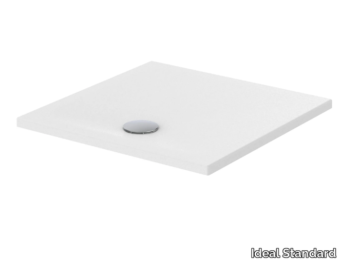 STRADA + - Square anti-slip ceramic shower tray _ Ideal Standard