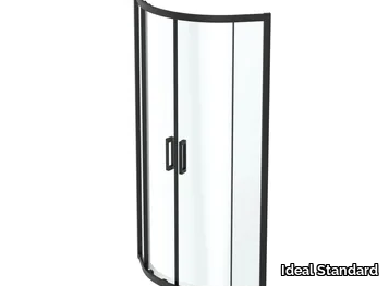 CONNECT 2 NERO SETA - Corner shower cabin with sliding door _ Ideal Standard