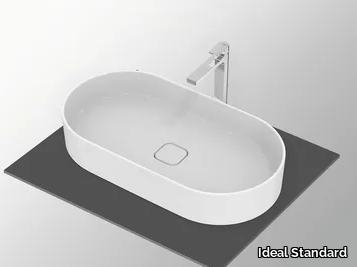 STRADA II - T2980 - Countertop oval ceramic washbasin _ Ideal Standard