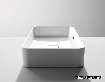 STRADA II - T2999 - Countertop ceramic washbasin with overflow _ Ideal Standard