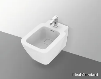 STRADA II - T2969 - Wall-hung ceramic bidet with overflow _ Ideal Standard