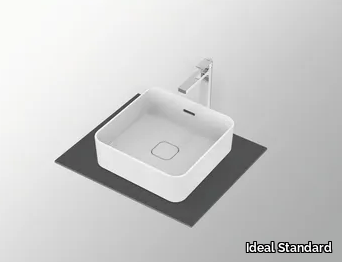 STRADA II - T2963 - Countertop square ceramic washbasin _ Ideal Standard