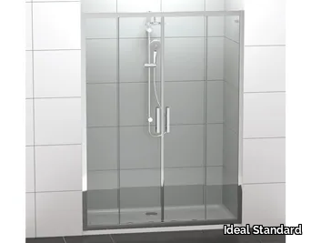 CONNCECT 2 - PSC2 - Niche tempered glass shower cabin with sliding door _ Ideal Standard