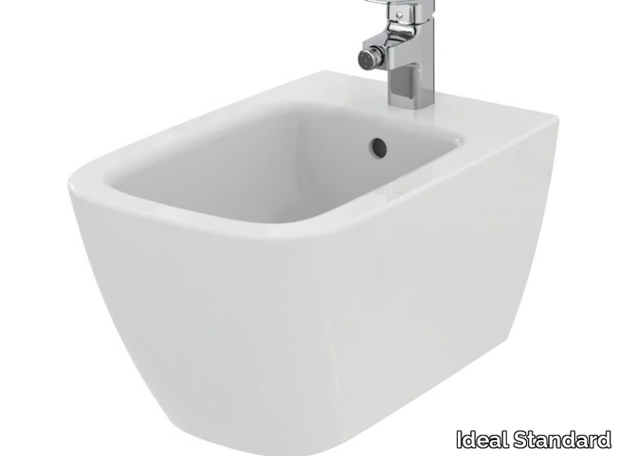 I.LIFE B - T4615 - Wall-hung ceramic bidet with overflow _ Ideal Standard