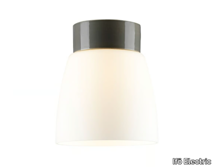 OPEN KLARA - LED opal glass ceiling lamp _ Ifö Electric