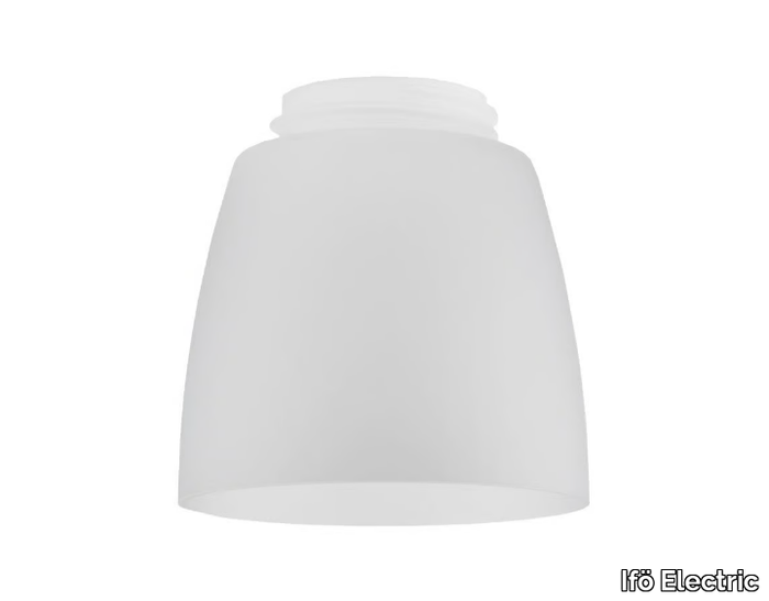 OPEN - Frosted glass lampshade _ Ifö Electric