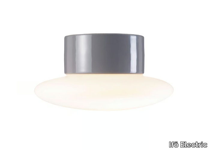 ATON CAIRO - Opal glass and porcelain LED wall lamp / ceiling lamp _ Ifö Electric