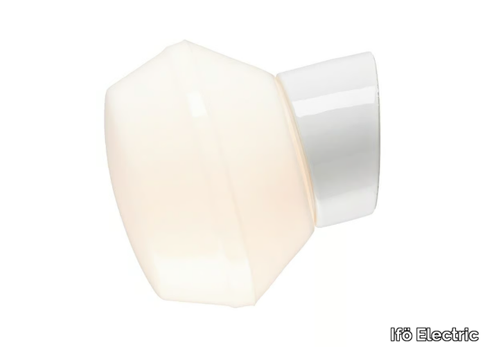 CLASSIC - Opal glass wall lamp _ Ifö Electric