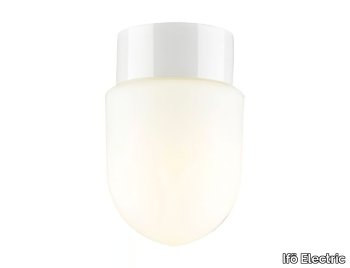 CONTRAST FRIDHEM - Opal glass wall lamp / ceiling lamp _ Ifö Electric