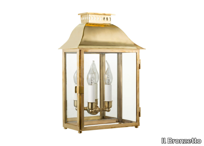 TIMELESS EDEN 321 - Brass and glass wall lamp _ Il Bronzetto