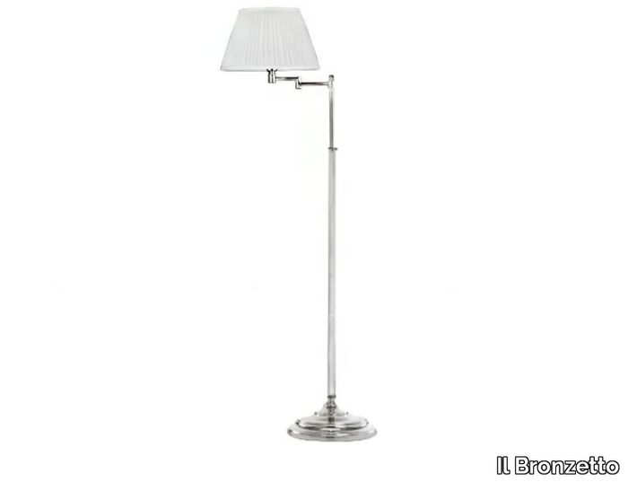 TIMELESS STUDIO 401 - Adjustable fabric floor lamp _ Il Bronzetto