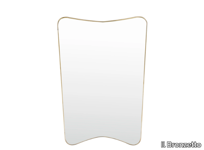 TIMELESS URBAN 52 - Framed brass mirror _ Il Bronzetto