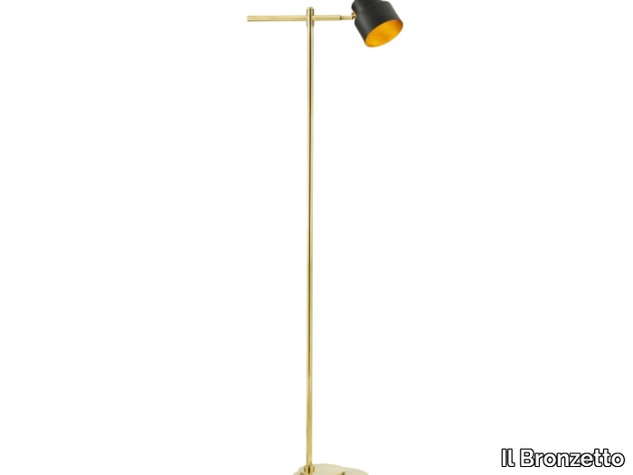 SATELLITE 01 - LED adjustable brass floor lamp _ Il Bronzetto